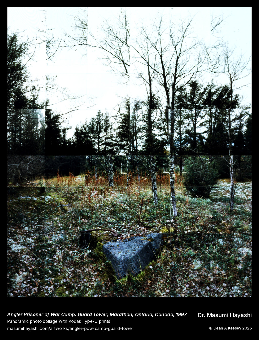 Angler Prisoner of War Camp, Guard Tower, Marathon, Ontario, 1997 — photographed by Masumi Hayashi