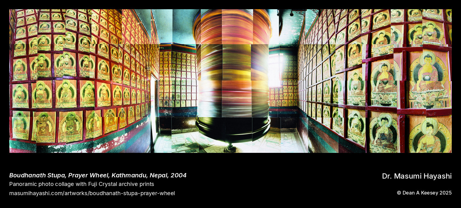 Picture of Boudhanath Stupa, Prayer Wheel, Kathmandu, Nepal by Dr. Masumi Hayashi