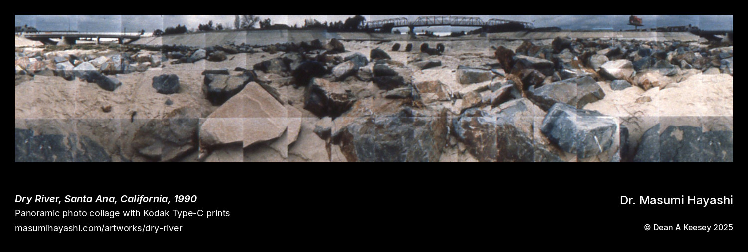 Picture of Dry River, Santa Ana, California, by Dr. Masumi Hayashi