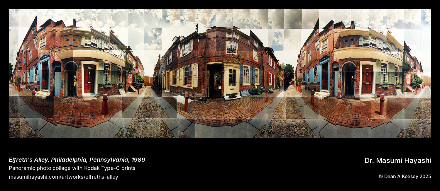 Picture of Elfreth's Alley, Philadelphia, Pennsylvania by Dr. Masumi Hayashi