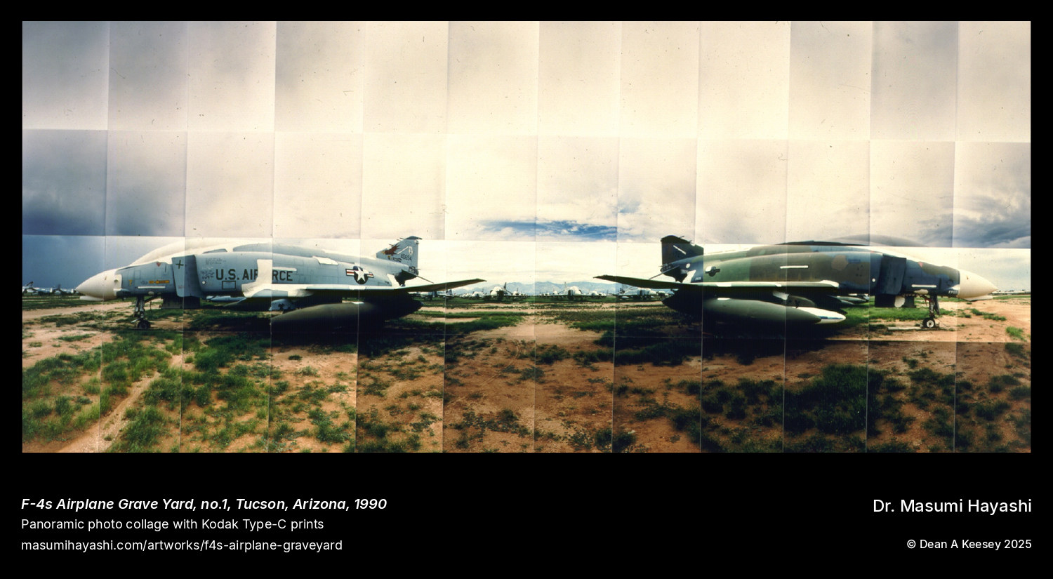 Picture of F-4s Airplane Grave Yard, no.1, Tucson, Arizona, by Dr. Masumi Hayashi