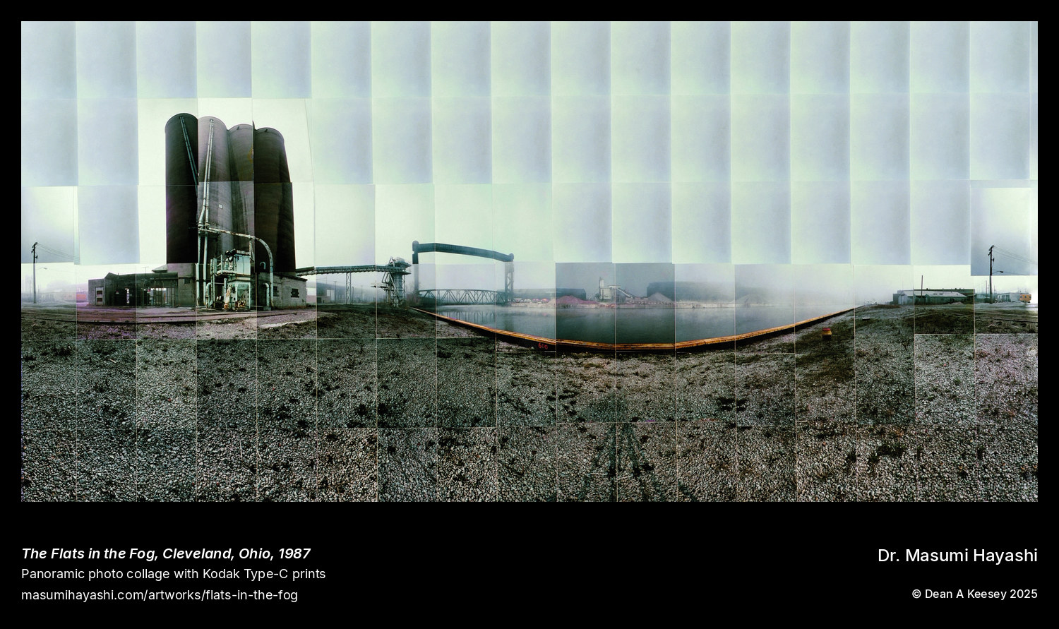 Picture of The Flats in the Fog, Cleveland, Ohio, by Dr. Masumi Hayashi