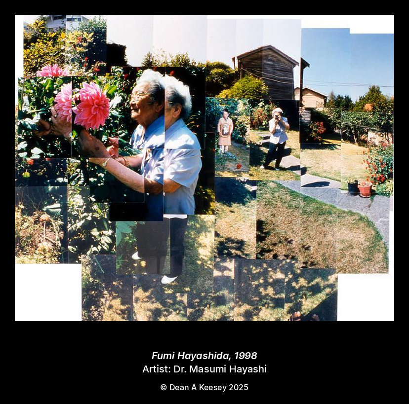 Fumi Hayashida — internee survivor portrait by Dr. Masumi Hayashi