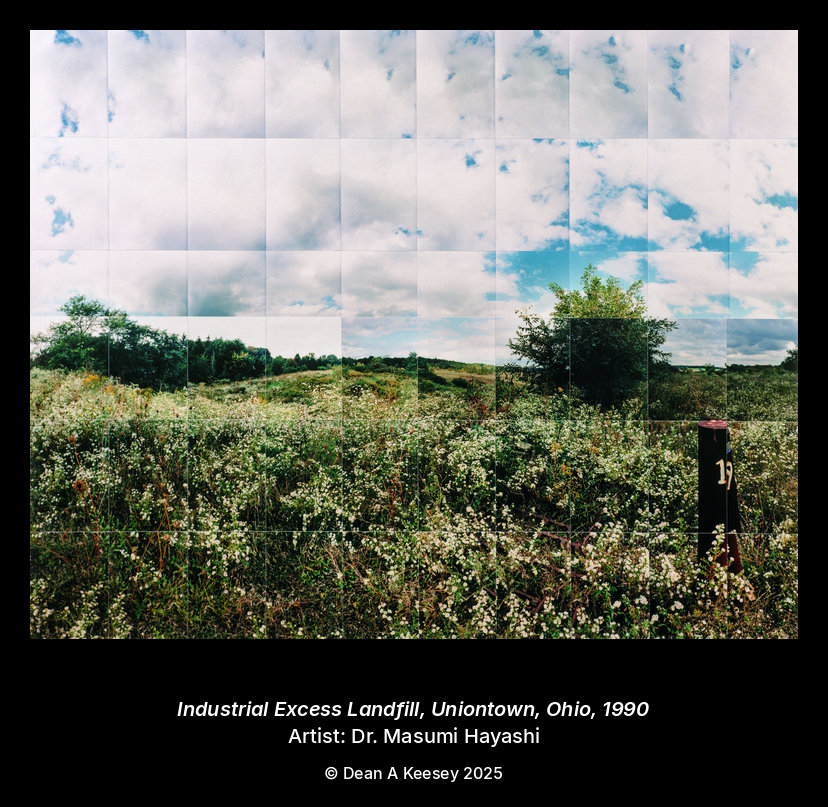 Industrial Excess Landfill, Uniontown, Ohio, 1990 — Panoramic photo collage by Masumi Hayashi