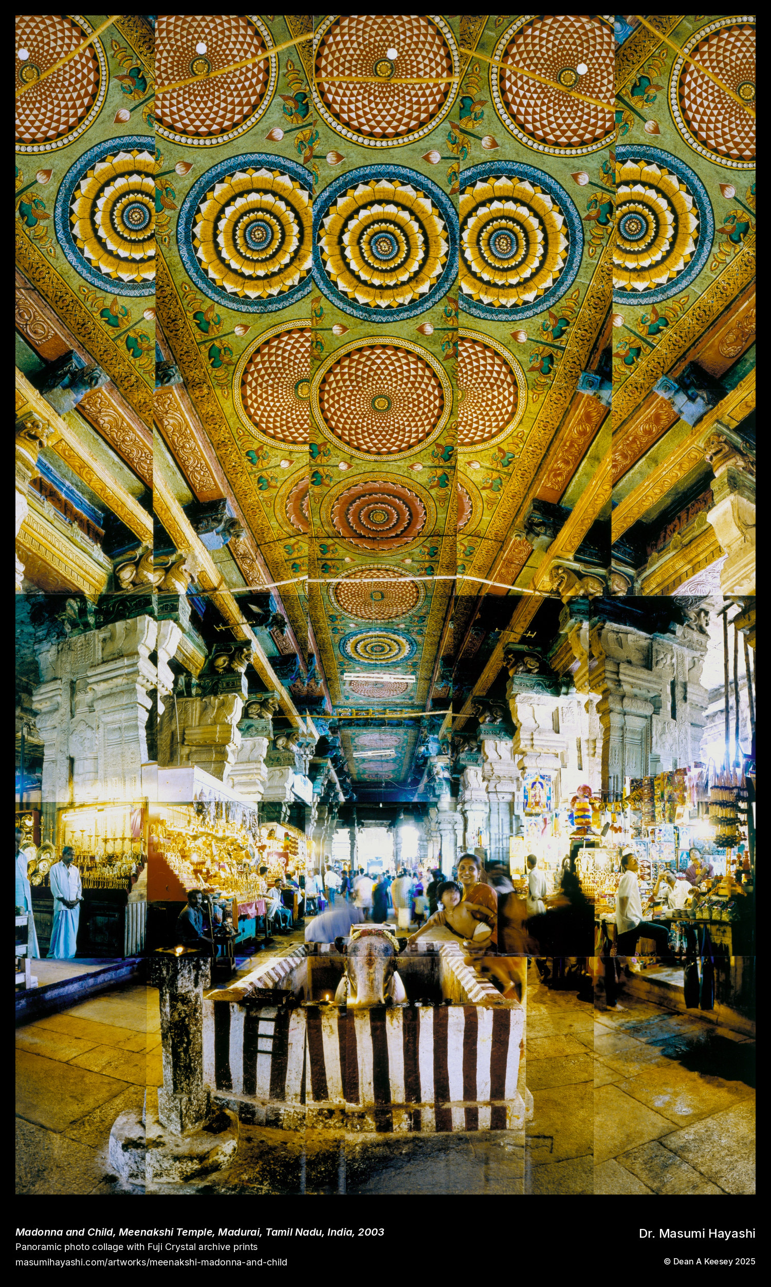 Picture of Madonna and Child, Meenakshi Temple, Madurai, Tamil Nadu, India by Dr. Masumi Hayashi