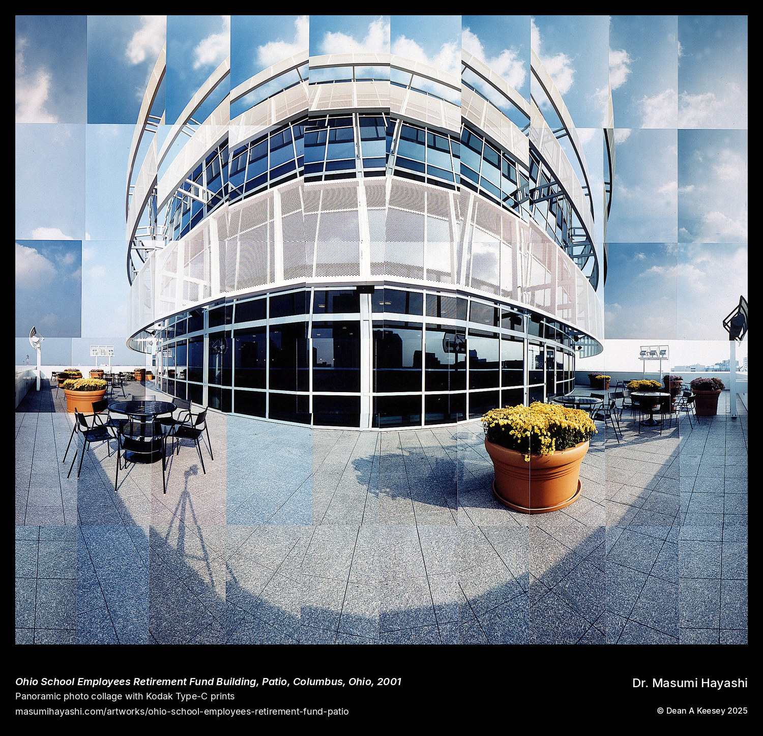 Picture of Ohio School Employees Retirement Fund Building, Patio, Columbus, Ohio , by Dr. Masumi Hayashi