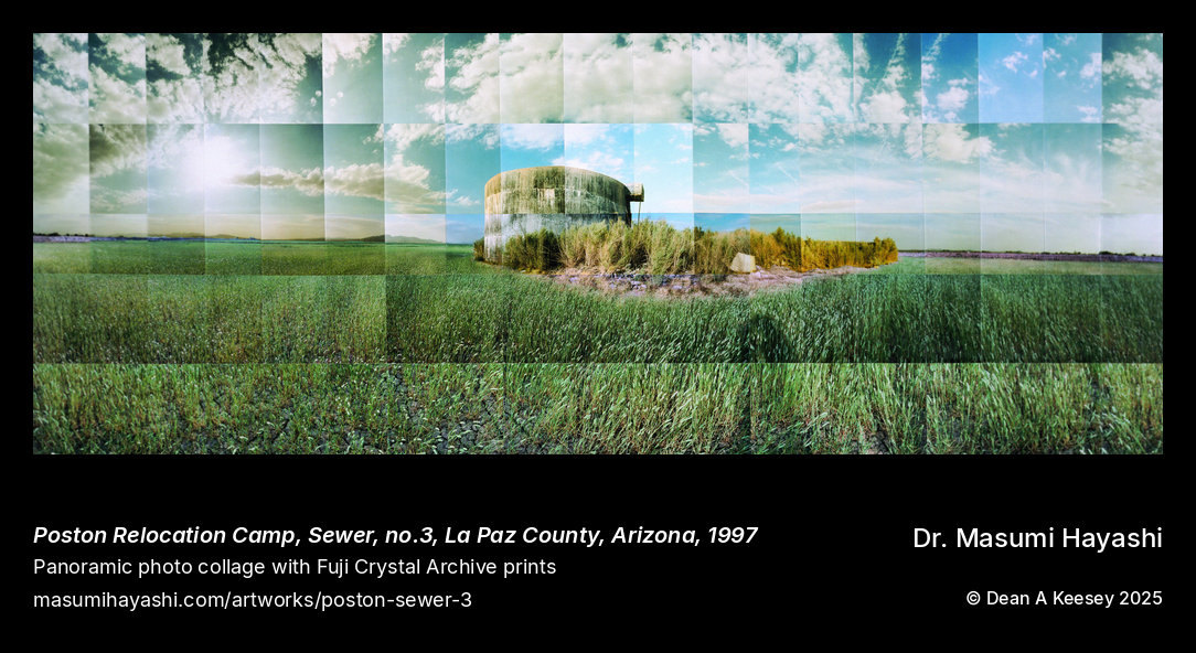 Poston Relocation Camp, Sewer no.3, La Paz County, Arizona — photographed by Masumi Hayashi