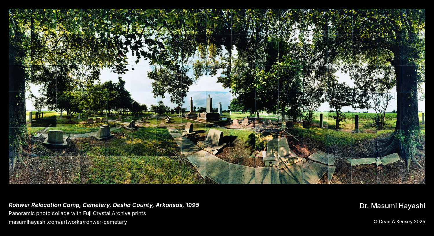 Picture of Rohwer Relocation Camp, Cemetery, Desha County, Arkansas, by Dr. Masumi Hayashi