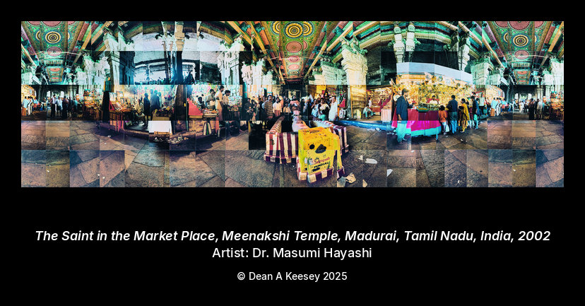 The Saint in the Market Place, Meenakshi Temple, Madurai, Tamil Nadu, India