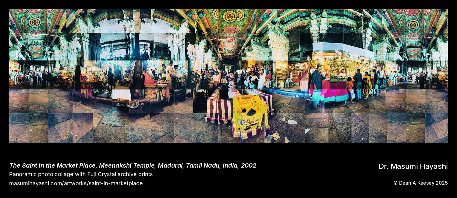 Picture of The Saint in the Market Place, Meenakshi Temple, Madurai, Tamil Nadu, India by Dr. Masumi Hayashi