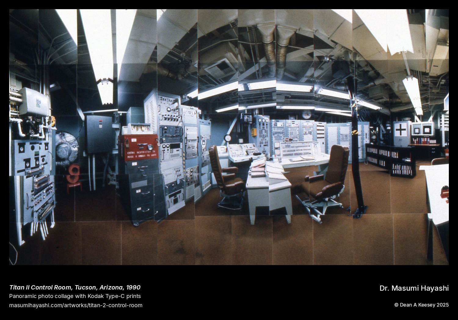 Picture of Titan II Control Room, Tucson, Arizona by Dr. Masumi Hayashi