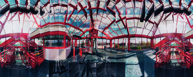 25th Street Station - Panoramic photo-collage by Dr. Masumi Hayashi