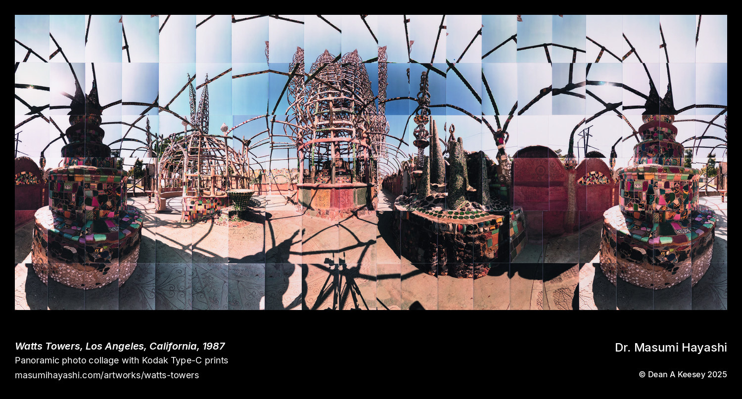 Picture of Watts Towers, Los Angeles, California, by Dr. Masumi Hayashi